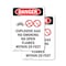Signmission Explosive Gas No Smoking Danger Sign, Vinyl Decal, 10in W x 14in L, 2PK OS-2PACK-DS-D-1014-V-1209 - alternate 1